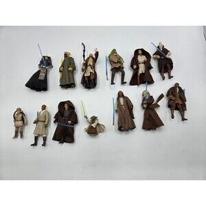 Star Wars Jedi Lot (12) Action Figure Lot Hasbro kenner